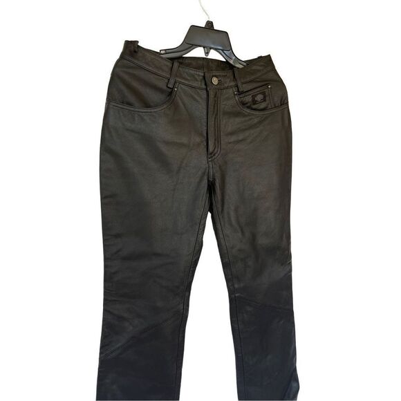 Harley Davidson Womens Riding Suit Leather Motorcycle Jacket & Pants Set Medium - Picture 12 of 16